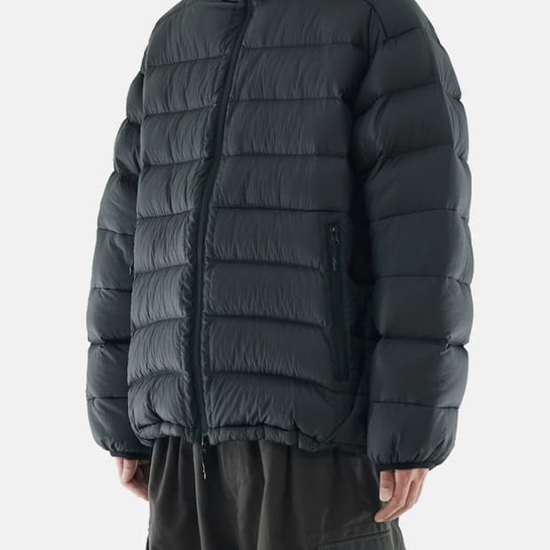 [1] 모이프 헬리움 후디드 다운 자켓 경량패딩 블랙 새상품