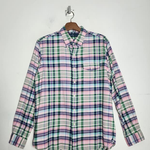 L 폴로 랄프로렌로렌 체크셔츠