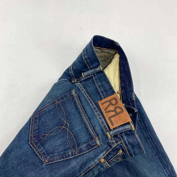 더블알엘 스티치 셀비지 데님 진 (30)