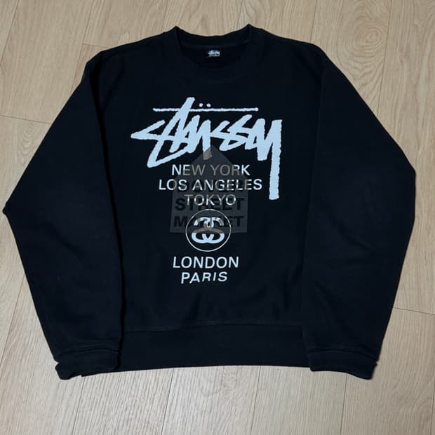 스투시 x 도버스트리트마켓 월트투어 스웻셔츠