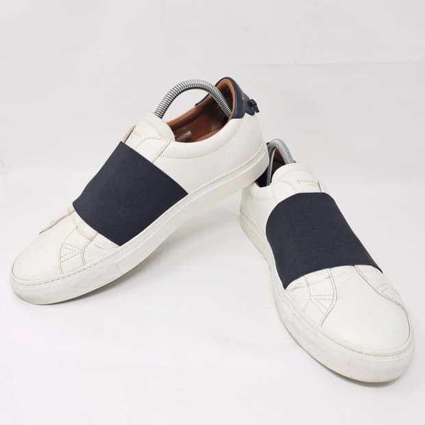 지방시 화이트 블랙 밴드 슬립온 스니커즈 42 (270)