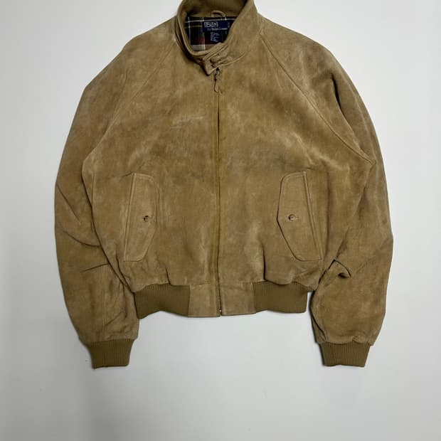 90s polo suede jacket (XL)