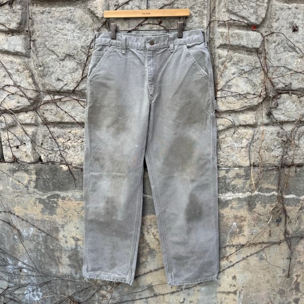 칼하트 빈티지 b11 des 싱글니 카펜터 워크 팬츠 그레이