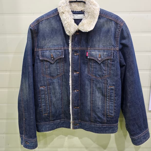 리바이스 양털 데님 자켓 L
