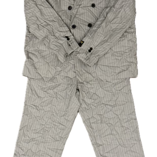 [스투시] [레어] 더블브레스티드 수트_그레이 핀스트라이프