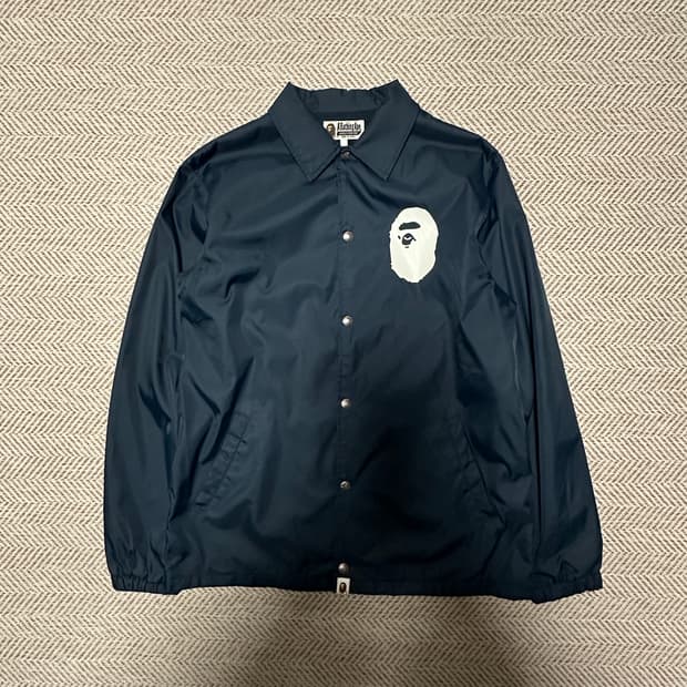 BAPE nylon coach jacket