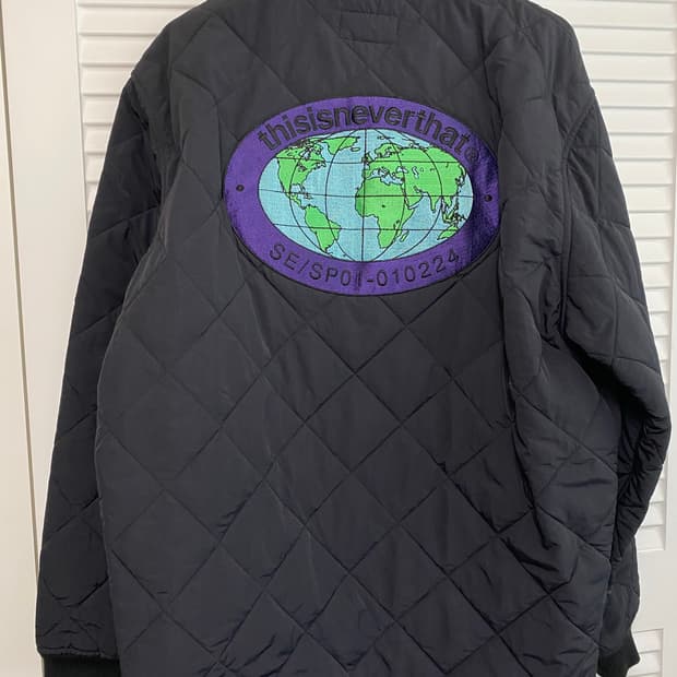 디스이즈네버댓 퀼팅 자켓 블랙 M