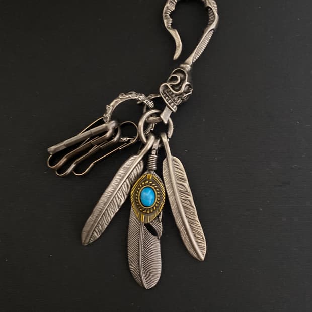 터키석 패더 메탈 키링