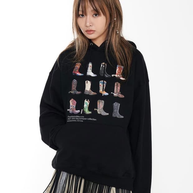 FREDDIEANDMERCURY HOODIE BK