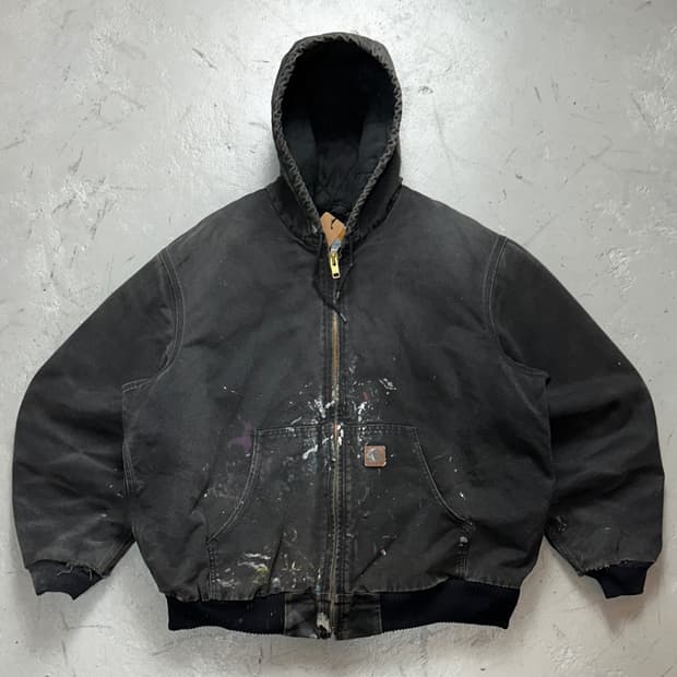 OG 칼하트 J130 액티브 자켓 칼하트 BLK 하드에이징