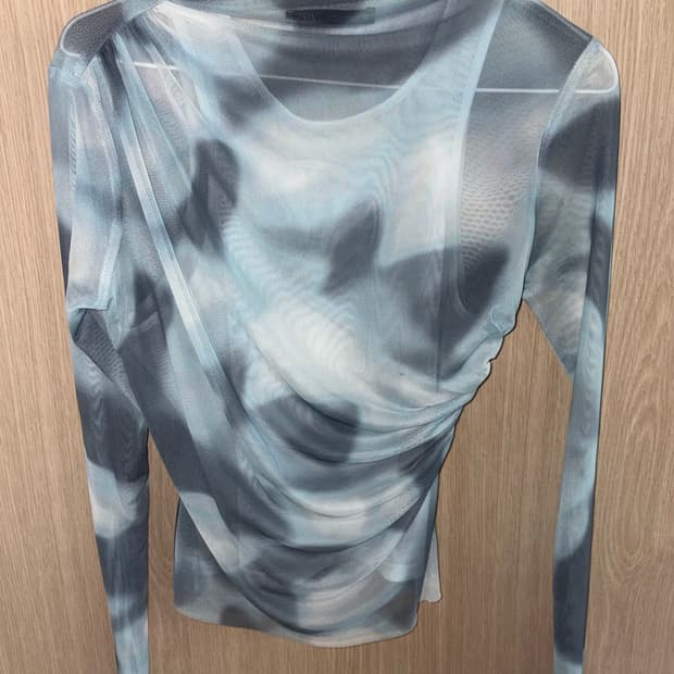 ZARA 자라 마블 시스루 레이어드 탑