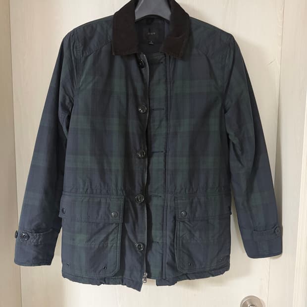 제이크루 블랙와치 자켓 s