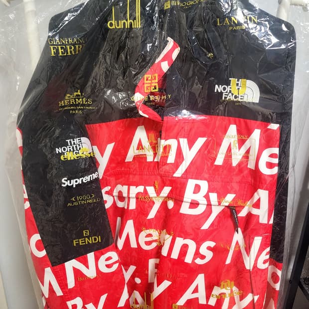 슈프림 노스페이스 풀오버 자켓 라지