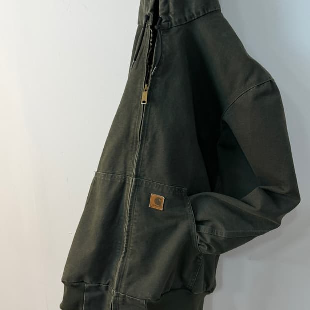 칼하트 모스그린 액티브 워크 자켓 