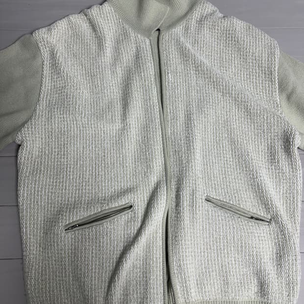 디네댓 벨벳 니트 집업