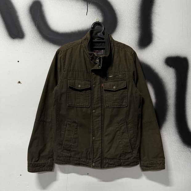 리바이스 멀티포켓 밀리터리 퀼팅 필드 자켓