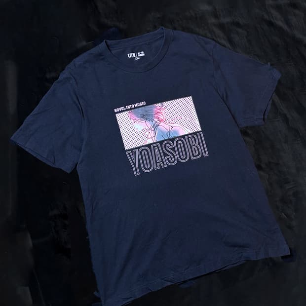 일본빈티지 유니클로 X 요아소비 콜라보 티셔츠