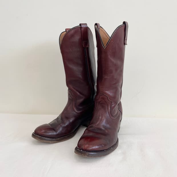 70‘s 에디바우어 레더 풀온 부츠