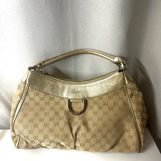 Gucci GG D ring bag Gold/Khaki