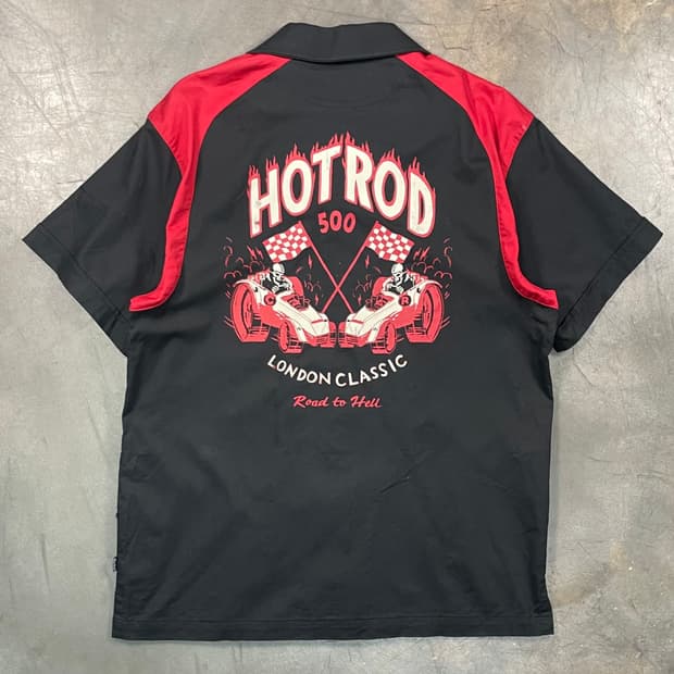 빈티지 볼링 반팔 셔츠