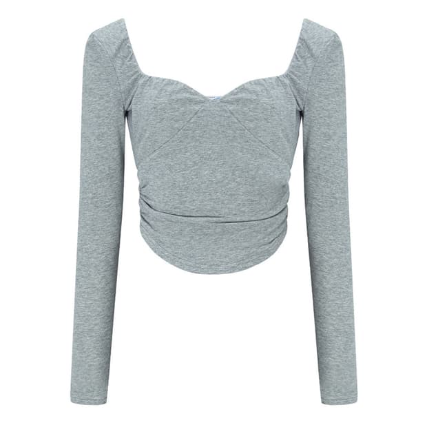 플리즈노팔로우 미스티탑 멜란지그레이