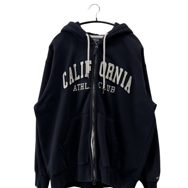 (L) 후아유 패치 로고 후드집업 네이비