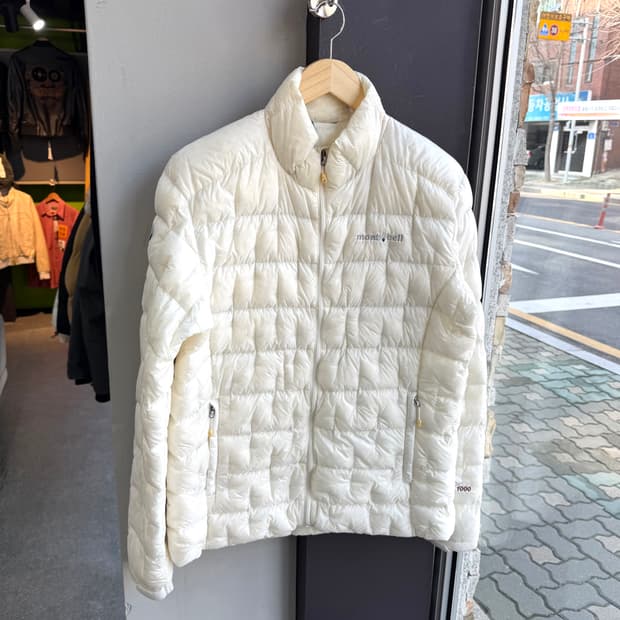 L/ 몽벨 13FW 플라즈마 EX1000 경량 패딩 크림