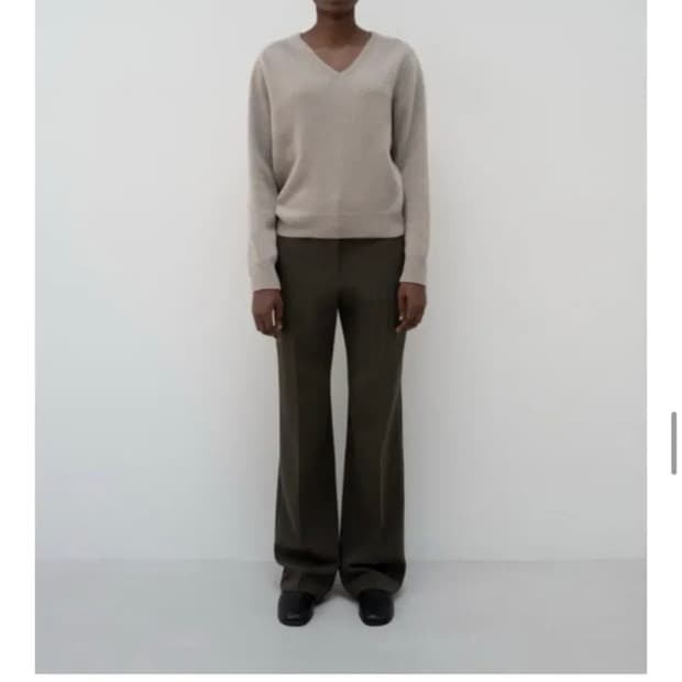 lfm 엘에프엠 merino wool v-neck pullover