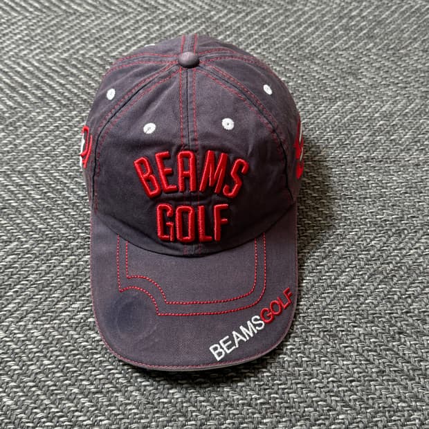 빔즈 골프 디테일 레터링 볼캡 S