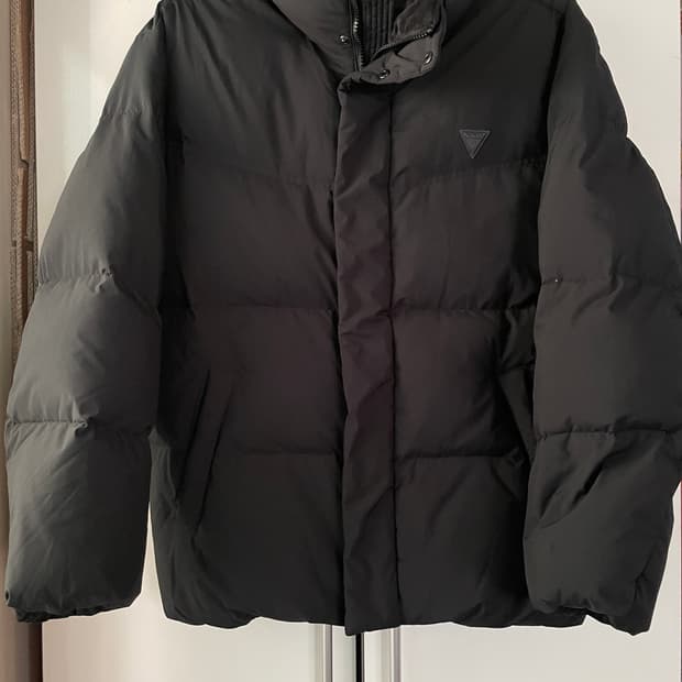 게스 덕다운 패딩 점퍼 M
