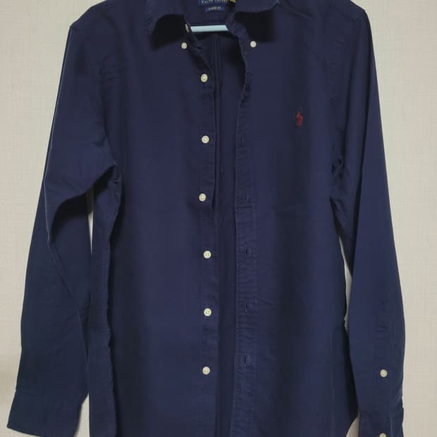 [새상품]폴로 가먼트다이 클래식핏s 옥스포드 셔츠 네이비