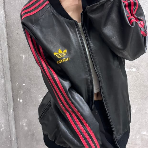 Adidas 아디다스 오리지널 2003‘s 파이어버드 레더 자켓