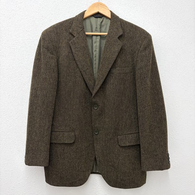 Durban 빈티지 울 트위드 블레이저 자켓