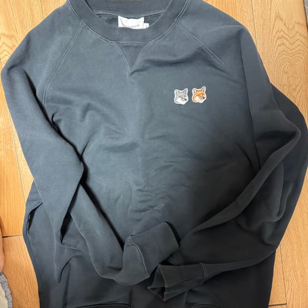 메종키츠네 더블폭스헤드 맨투맨 XL 엔트러사이트