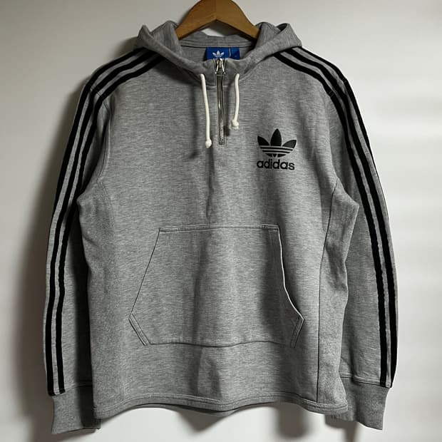 레어 공용 아디다스 아노락 후드티셔츠 후드티 하프집업 105