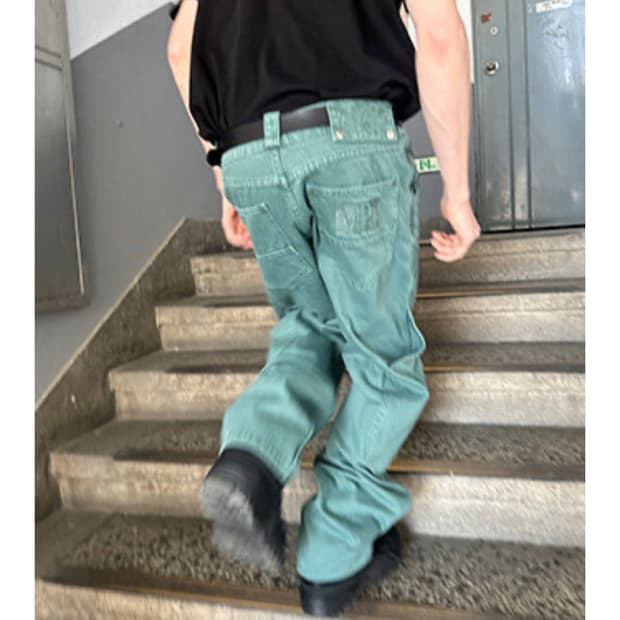 MPa CALF POCKET PANTS (EMERALD) s사이즈