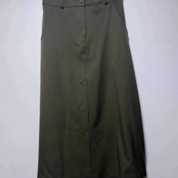 [새상품]카키 스커트
