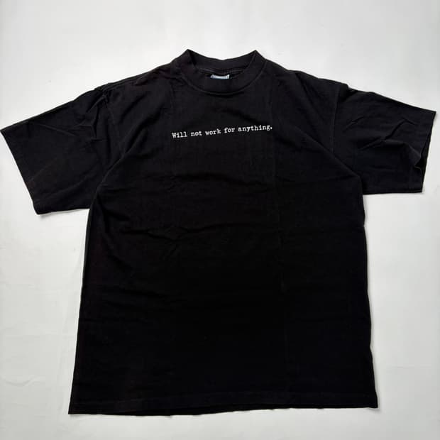 90s Will Not Work Tee (black)