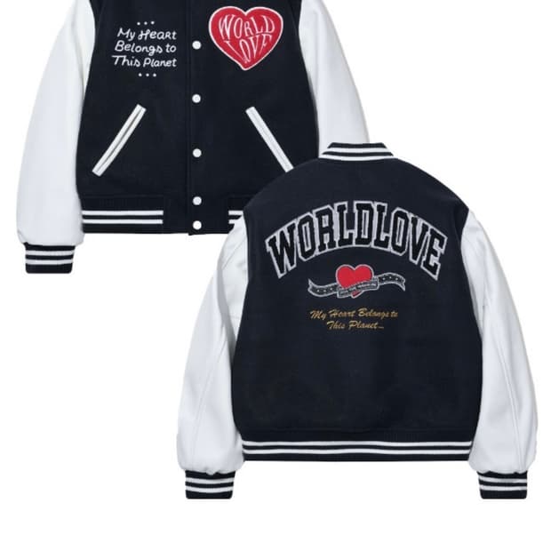 (구매글) 밈더워드로브 바시티자켓 네이비