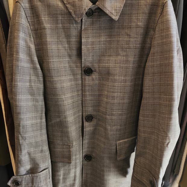 버버리 런던 체크 리버시블 남성 코트
