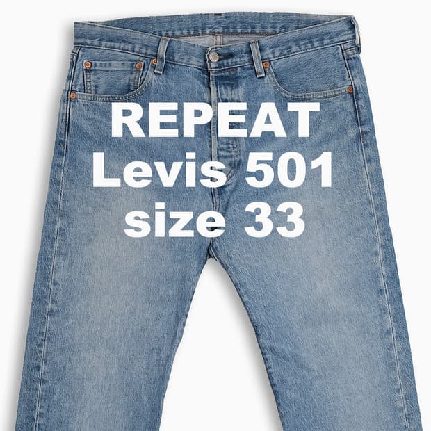 빈티지 리바이스 501 중청 33 인치 LV50134589