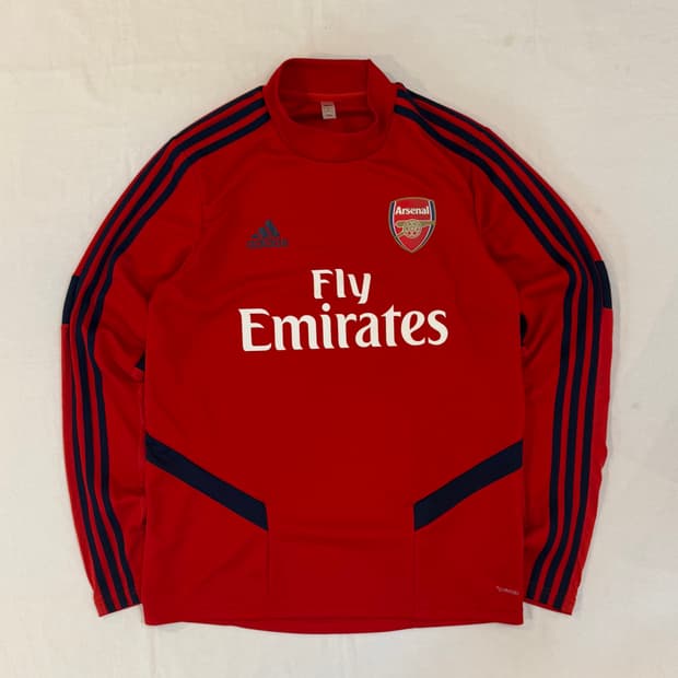 아디다스 19-20 아스날 트레이닝 드릴탑 져지 레드