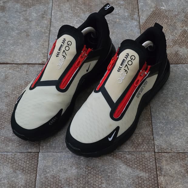 (240)나이키 에어맥스 270 g 쉴드 블랙 화이트 골프화 운동화