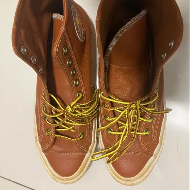 컨버스 척70 빈티지 레더 워크웨어 앤티크 세피아 270