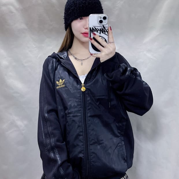 아디다스 골드유로파로고 후디 트랙탑 