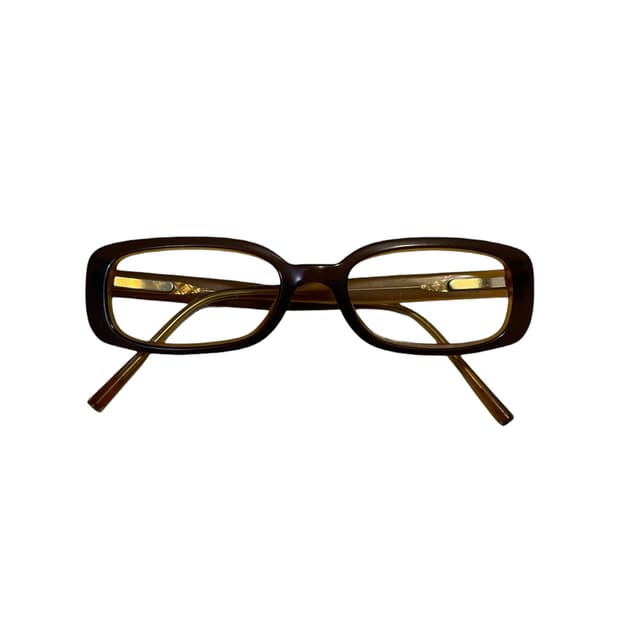 빈티지 샤넬 브라운 안경테 