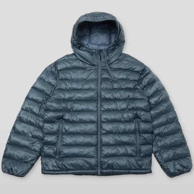 [M]무신사 스탠다드 스포츠 탱커 벤트 패딩 자켓(더스티 블루)