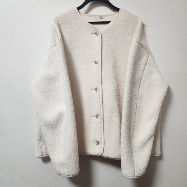 유니클로 뽀글이 가디건 XXL