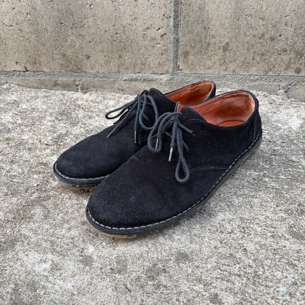 꼼데가르송 스웨이드 슈즈