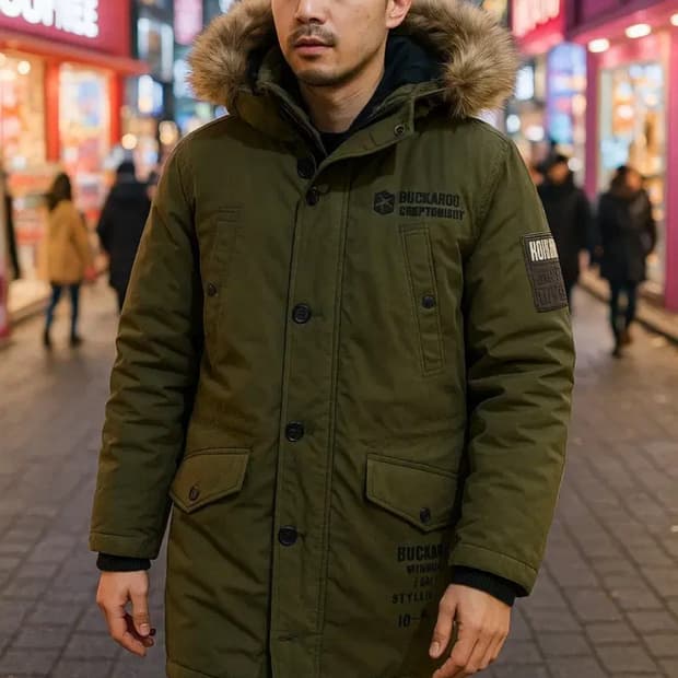 버커루 리얼퍼 덕다운 파카